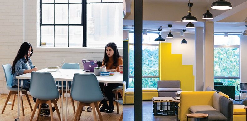 Co-living space by Upstairs Downstairs.