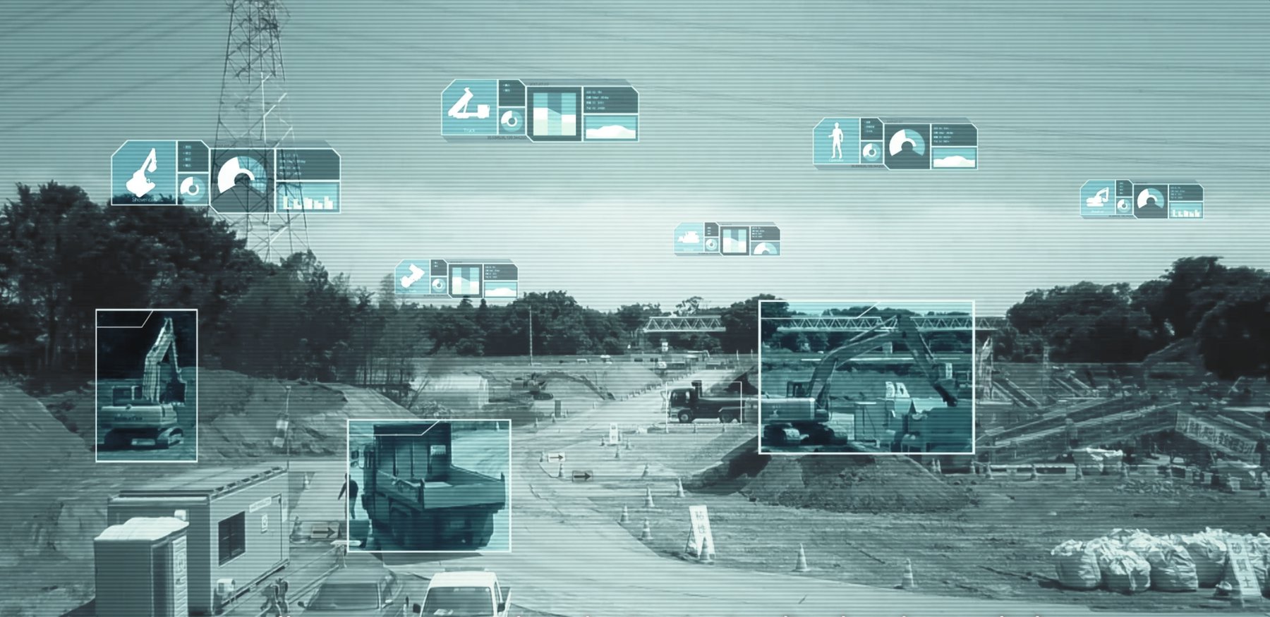 The implementation of AI by Komatsu and NVIDIA in construction.