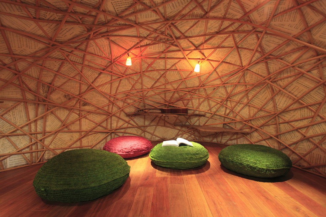Interior of the Ecological Children Activity and Education Centre, Ko Kut, Thailand