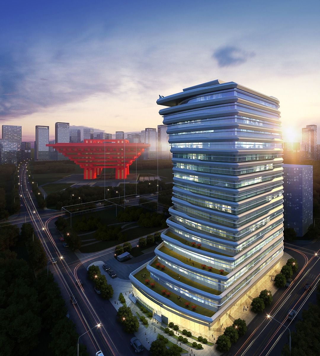 Image of ZHONGHANG OFFICE TOWER, China